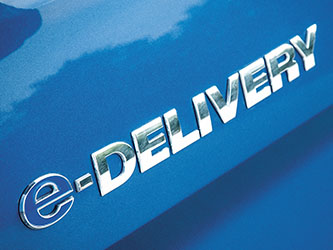 Logo des elektrischen Stadttransporters e-Delivery